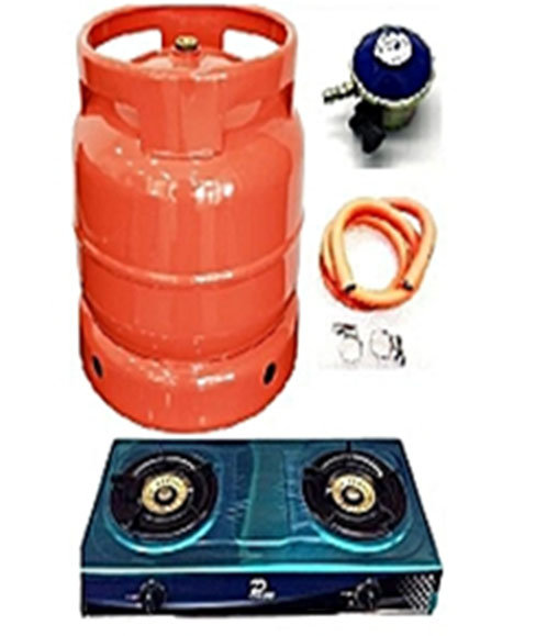 Table gas and 12kg cylinder and regulator