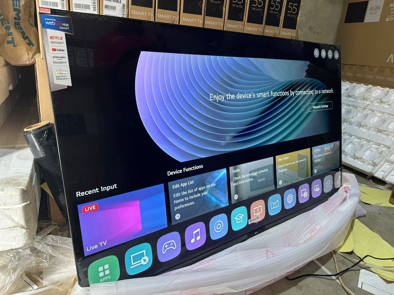 75-inch LG webOS smart television with all the latest features
